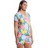 image:imagekate spade new york Short Sleeve Brushed Jersey Notch Boxer Pajama SetPainterly Hydrangeas