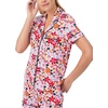 image:imagekate spade new york Short Sleeve Brushed Jersey Notch Boxer Pajama SetPink City Blossoms