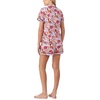 image:imagekate spade new york Short Sleeve Brushed Jersey Notch Boxer Pajama SetPink City Blossoms