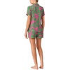 image:imagekate spade new york Short Sleeve Brushed Jersey Notch Boxer Pajama SetPink Foliage