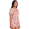 image:imagekate spade new york Short Sleeve Brushed Jersey Notch Boxer Pajama SetPink Multi