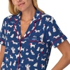 image:imagekate spade new york Short Sleeve Brushed Jersey Notch Boxer Pajama SetPuppy Love