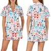 image:imagekate spade new york Short Sleeve Brushed Jersey Notch Boxer Pajama SetSandcastle