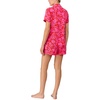 image:imagekate spade new york Short Sleeve Brushed Jersey Notch Boxer Pajama SetTropical Blossoms