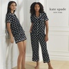 image:imagekate spade new york Short Sleeve Brushed Jersey Notch Boxer Pajama SetWhimsical Hearts