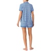 image:imagekate spade new york Short Sleeve Brushed Jersey Notch Boxer Pajama SetWhiteBlue