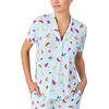 image:imagekate spade new york Short Sleeve Cropped PJ SetBlue Grid
