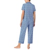 image:imagekate spade new york Short Sleeve Cropped PJ SetWhiteBlue