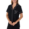image:imagekate spade new york Short Sleeve Cropped Pant PJ SetBlack