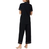 image:imagekate spade new york Short Sleeve Cropped Pant PJ SetBlack