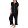 image:imagekate spade new york Short Sleeve Cropped Pant PJ SetBlack