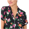 image:imagekate spade new york Short Sleeve Cropped Pant PJ SetBlack Ground Floral