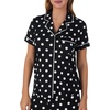 image:imagekate spade new york Short Sleeve Cropped Pant PJ SetLarge Dot