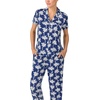image:imagekate spade new york Short Sleeve Cropped Pant PJ SetNavy Palm Trees
