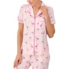 image:imagekate spade new york Short Sleeve Cropped Pant PJ SetPink Print