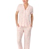 image:imagekate spade new york Short Sleeve Cropped Pant PJ SetSpring Pansies Tonal
