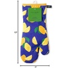 image:imagekate spade new york Squeeze The Day Oven Mitt 2Pack Set Heat Resistant 100 Cotton OrangePink 7x13Navy BlueYellow