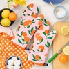 image:imagekate spade new york Squeeze The Day Oven Mitt 2Pack Set Heat Resistant 100 Cotton OrangePink 7x13OrangePink