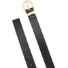 image:imagekate spade new york Womens 1 Inch Belt With Molten Metal Keeper Leather Accessory With Adjustable SizingBlack