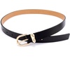 image:imagekate spade new york Womens 1 Inch Belt With Molten Metal Keeper Leather Accessory With Adjustable SizingBlack