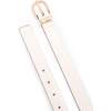 image:imagekate spade new york Womens 1 Inch Belt With Molten Metal Keeper Leather Accessory With Adjustable SizingCream