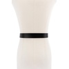image:imagekate spade new york Womens 120 Inch Belt With Molten Metal Buckle Leather Accessory Adjustable SizingBlack