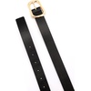 image:imagekate spade new york Womens 120 Inch Belt With Molten Metal Buckle Leather Accessory Adjustable SizingBlack