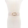 image:imagekate spade new york Womens 120 Inch Belt With Molten Metal Buckle Leather Accessory Adjustable SizingCream