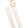 image:imagekate spade new york Womens 120 Inch Belt With Molten Metal Buckle Leather Accessory Adjustable SizingCream