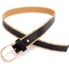 image:imagekate spade new york Womens 15 Inch Bow Belt With Straw Edge Stylish Accessory With Adjustable SizingBlack