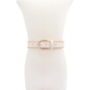 image:imagekate spade new york Womens 15 Inch Bow Belt With Straw Edge Stylish Accessory With Adjustable SizingCream