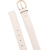 image:imagekate spade new york Womens 15 Inch Feather Edge BeltCream