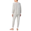 image:imagekate spade new york Womens 2Piece Long Sleeve Crew Neck Top amp Jogger Pants Pajama Lounge Set Velour Drawstring WaistCloud Dot