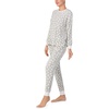 image:imagekate spade new york Womens 2Piece Long Sleeve Crew Neck Top amp Jogger Pants Pajama Lounge Set Velour Drawstring WaistCloud Dot