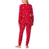 image:imagekate spade new york Womens 2Piece Long Sleeve Crew Neck Top amp Jogger Pants Pajama Lounge Set Velour Drawstring WaistPeppermint Dot