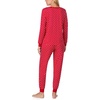 image:imagekate spade new york Womens 2Piece Long Sleeve Crew Neck Top amp Jogger Pants Pajama Lounge Set Velour Drawstring WaistRed Lady Dot