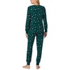 image:imagekate spade new york Womens 2Piece Long Sleeve Crew Neck Top amp Jogger Pants Pajama Lounge Set Velour Drawstring WaistSugar Plum Fairy