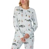 image:imagekate spade new york Womens 2Piece Long Sleeve Crew Neck Top amp Jogger Pants Pajama Lounge Set Velour Drawstring WaistWinter Village