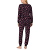 image:imagekate spade new york Womens 2Piece Long Sleeve Henley Top amp Jogger Pant Pajama Set Brushed Cozy Soft Jersey Ribbed CuffsHeart Swirl Multi