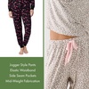 image:imagekate spade new york Womens 2Piece Long Sleeve Henley Top amp Jogger Pant Pajama Set Brushed Cozy Soft Jersey Ribbed CuffsLeopard Spots