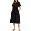 image:imagekate spade new york Womens Belted Midi Shirt DressBlack