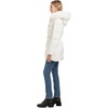 image:imagekate spade new york Womens Belted Short Down Puffer Jacket With Removable Faux Fur TrimCream