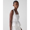 image:imagekate spade new york Womens CrossBack Peplum TopFresh White