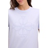 image:imagekate spade new york Womens Embroidered Spade Flower Logo TeeLight Diamond Blue
