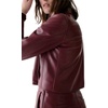 image:imagekate spade new york Womens Faux Nappa Leather JacketRoasted Pomegranate