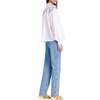 image:imagekate spade new york Womens Floral Embroidered BlouseFresh WhiteDiamond Blue
