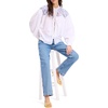 image:imagekate spade new york Womens Floral Embroidered BlouseFresh WhiteDiamond Blue