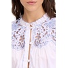 image:imagekate spade new york Womens Floral Embroidered BlouseFresh WhiteDiamond Blue
