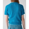 image:imagekate spade new york Womens Fuzzy Short Sleeve SweaterCatamaran Blue