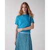 image:imagekate spade new york Womens Fuzzy Short Sleeve SweaterCatamaran Blue